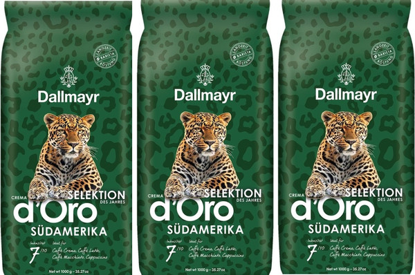 Кофе в зернах Dallmayr Selection des Jahres d'Oro (3x1кг)
