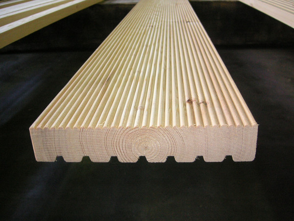 Изображение товара Доска Альфалес Террасная Вельвет 27x142 АВ (2м, лиственница)