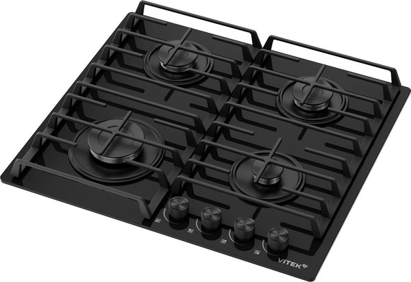 Изображение товара Газовая варочная панель Vitek VGH 6420 BG (черное стекло)