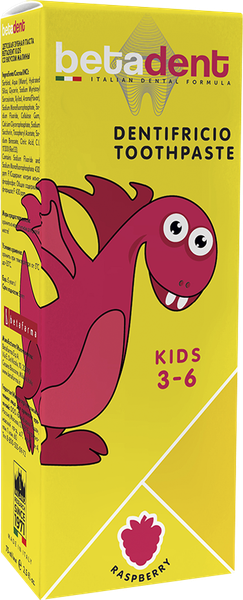 Изображение товара Зубная паста Betadent Kids 3-6 со вкусом малины (75мл)