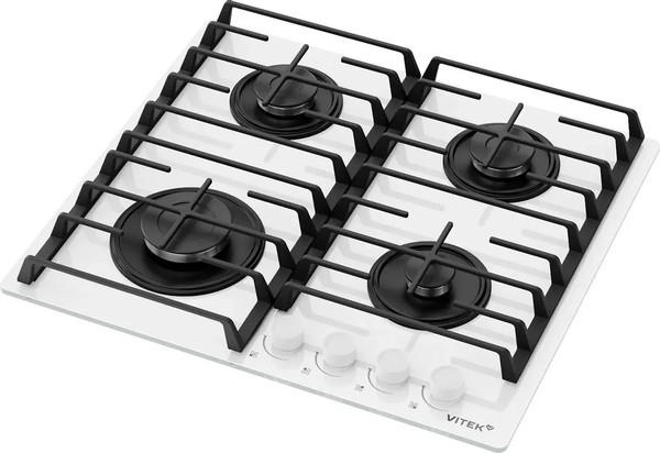 Изображение товара Газовая варочная панель Vitek VGH 6420 WG (белое стекло)
