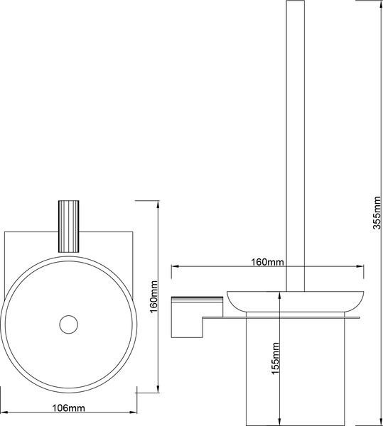 Изображение товара Набор аксессуаров для ванной и туалета Lauter 21SH2061 + 21SH42091 + 21SH2111 (Chrome, 3 предмета)