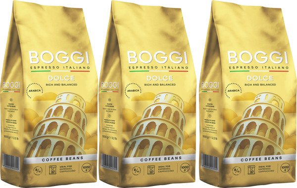 Изображение товара Кофе в зернах Boggi Dolce (3x1кг)