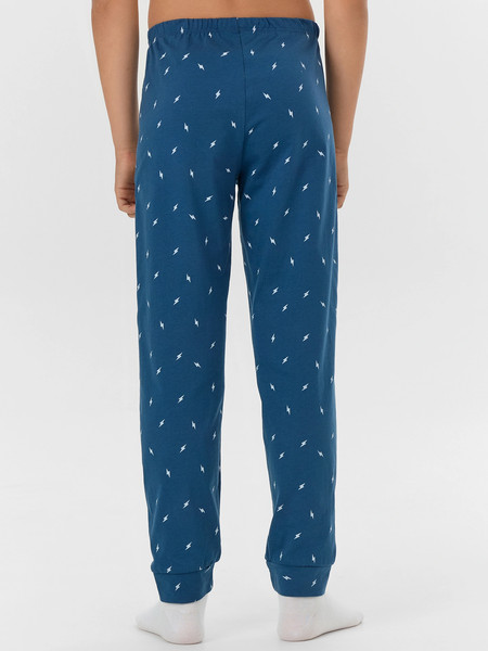 Изображение товара Пижама детская Mark Formelle 563321-1 (р.152-76, голубое небо/молнии на синем)