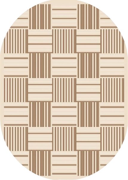 Изображение товара Циновка Белка Флурлюкс Сизаль Овал 51002 50111 (0.8x1.5)