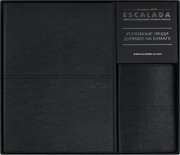 Изображение товара Набор канцелярский подарочный Escalada Шеврет / 70557 (черный)