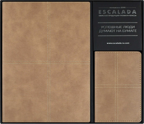 Изображение товара Набор канцелярский подарочный Escalada Шеврет / 70558 (бежевый)
