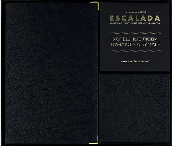 Изображение товара Набор канцелярский подарочный Escalada Шеврет Глосс / 70559 (черный)