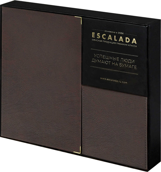 Изображение товара Набор канцелярский подарочный Escalada Шеврет Глосс / 70560 (коричневый)