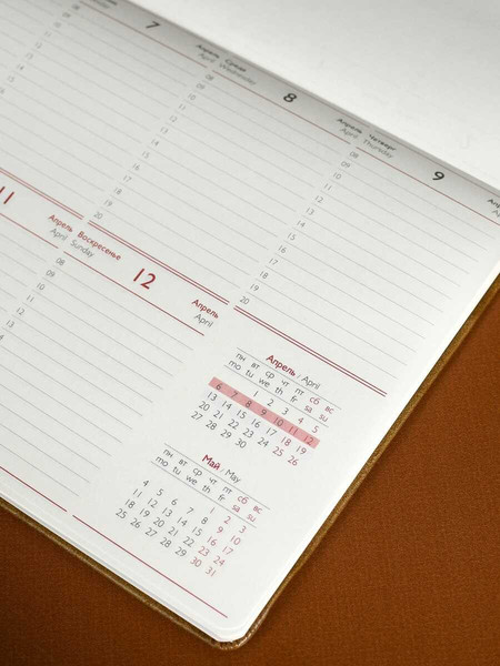 Изображение товара Планинг Escalada Вачетто Глосс 2026 / 70320 (56л, светло-коричневый)