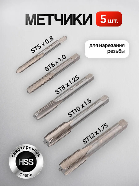 Изображение товара Набор футорок для восстановления резьбы ForceKraft FK-9131U1 / 66085