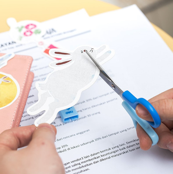 Изображение товара Ножницы канцелярские Deli Bumpees / 6021 (голубой)