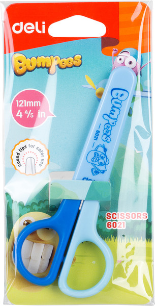 Изображение товара Ножницы канцелярские Deli Bumpees / 6021 (голубой)