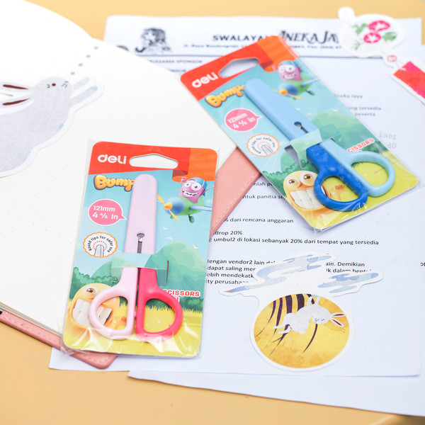 Изображение товара Ножницы канцелярские Deli Bumpees / 6021 (розовый)