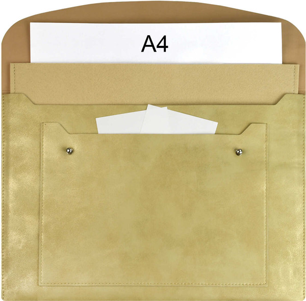 Изображение товара Папка-конверт Escalada Спилок / 70772 (золотистый металлик)