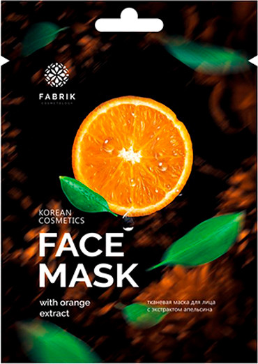 Изображение товара Маска для лица тканевая Fabrik Cosmetology с экстрактом апельсина