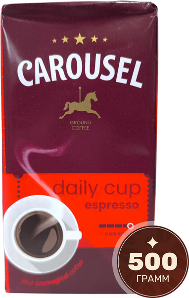 Изображение товара Кофе молотый Carousel Daily Cup Espresso (500г)
