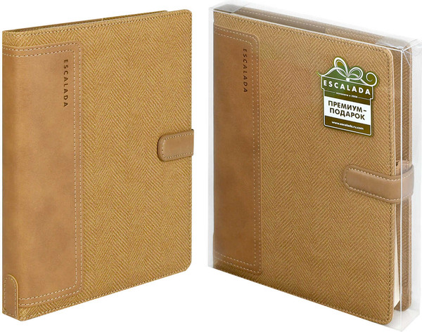 Изображение товара Ежедневник Escalada Саржа / 70548 (160л, светло-коричневый)