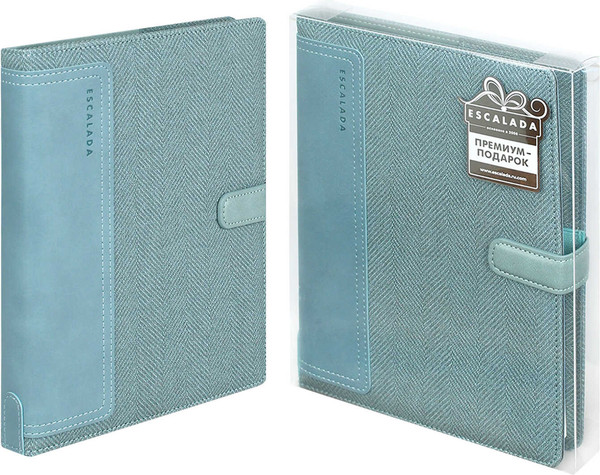 Изображение товара Ежедневник Escalada Саржа / 70549 (160л, пепельно-голубой)