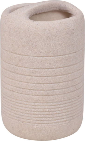 Изображение товара Стакан для зубной щетки и пасты AksHome Vortex (светло-бежевый)