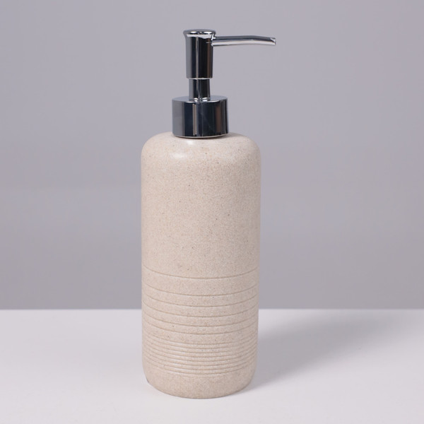 Изображение товара Дозатор для жидкого мыла AksHome Vortex (светло-бежевый)