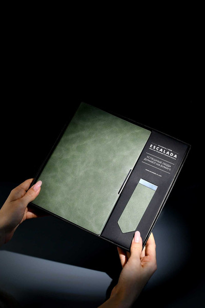 Изображение товара Набор канцелярский подарочный Escalada Бакстер / 70565 (оливковый)