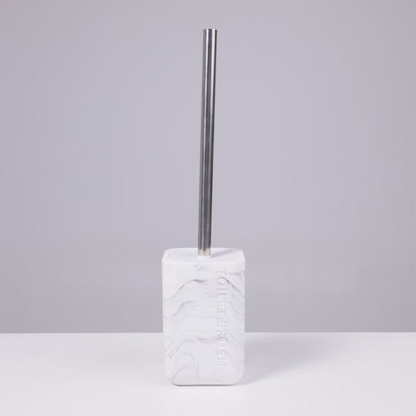 Изображение товара Ершик для унитаза AksHome Nova (белый мрамор)