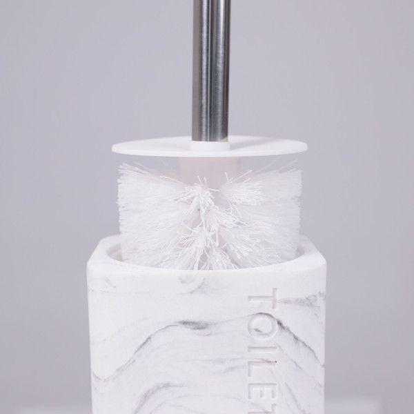 Изображение товара Ершик для унитаза AksHome Nova (белый мрамор)