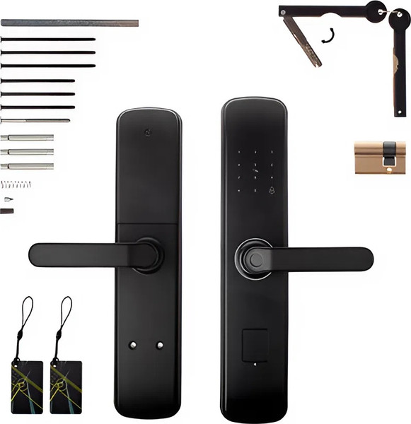 Изображение товара Ручка дверная Apecs Smart HPE-8001-BLM