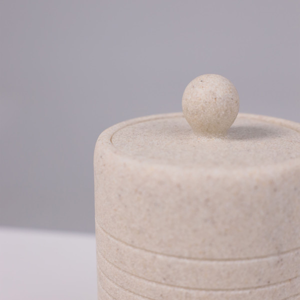 Изображение товара Органайзер для ватных дисков AksHome Vortex (светло-бежевый)