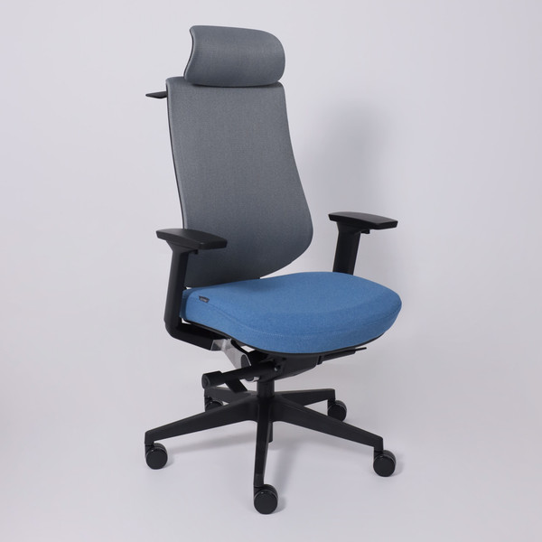 Изображение товара Кресло офисное AksHome Dynamic (серый/синий/черный полиамид)