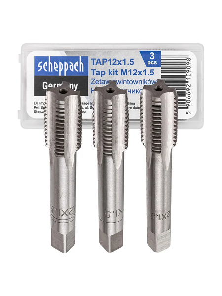 Изображение товара Набор метчиков Scheppach Sch-TAP12x1.5 (62780)