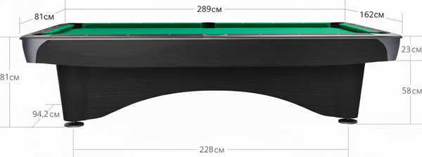 Изображение товара Бильярдный стол DBO Dynamic III / 55.100.09.7 (серый)