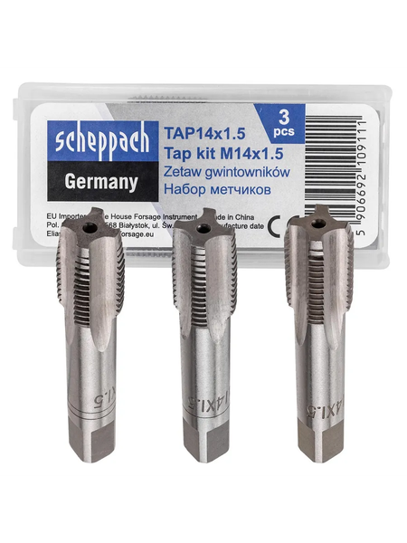 Изображение товара Набор метчиков Scheppach Sch-TAP14x1.5 (62782)