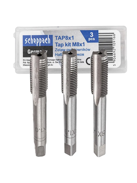 Изображение товара Набор метчиков Scheppach Sch-TAP8x1 (62785)
