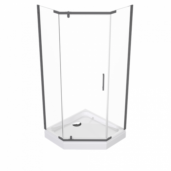 Изображение товара Душевой уголок Triton Дека Графит 100х100 (с поддоном)