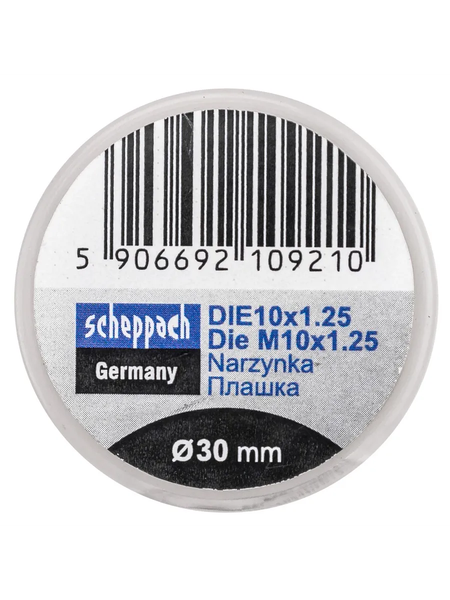Изображение товара Плашка Scheppach Sch-DIE10x1.25 (62787)