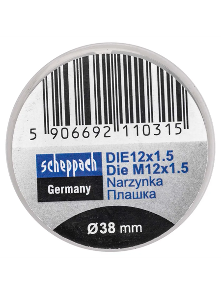 Изображение товара Плашка Scheppach Sch-DIE12x1.5 (62790)