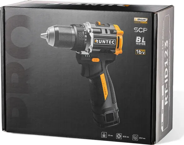 Изображение товара Аккумуляторная дрель-шуруповерт RUNTEC Pro RT-ID123