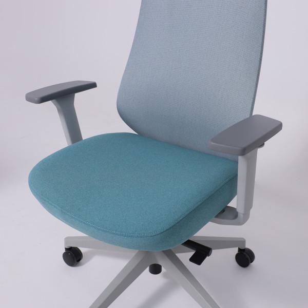 Изображение товара Кресло офисное AksHome Fenix (светло-серый/бирюзовый/серый полиамид)
