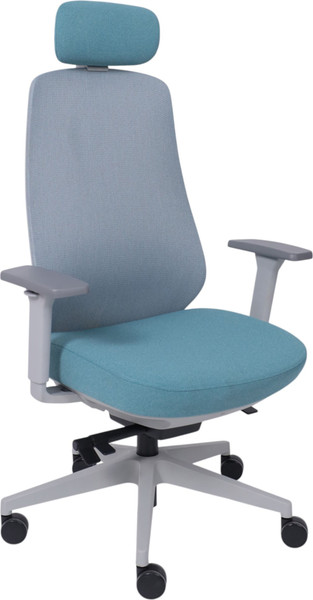 Изображение товара Кресло офисное AksHome Fenix (светло-серый/бирюзовый/серый полиамид)