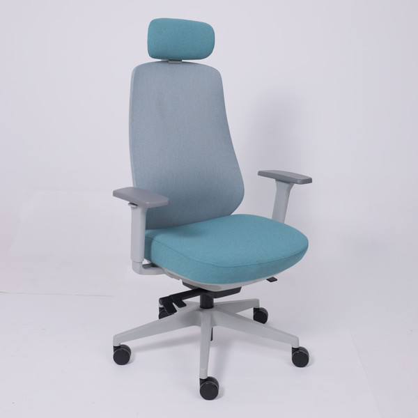 Изображение товара Кресло офисное AksHome Fenix (светло-серый/бирюзовый/серый полиамид)