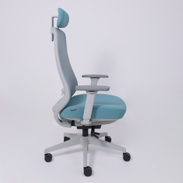 Изображение товара Кресло офисное AksHome Fenix (светло-серый/бирюзовый/серый полиамид)