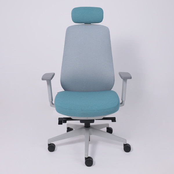Изображение товара Кресло офисное AksHome Fenix (светло-серый/бирюзовый/серый полиамид)