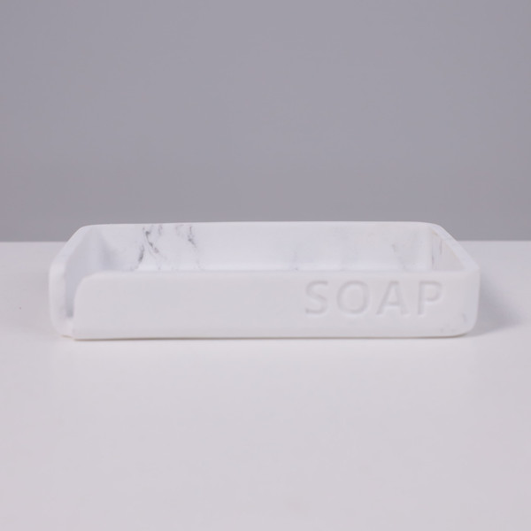 Изображение товара Мыльница AksHome Nova (белый мрамор)