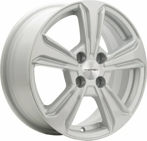 Изображение товара Литой диск Khomen KHW1502 Vesta/Almera 15x6" 4x100мм DIA 60.1мм ET 50мм (F Silver)