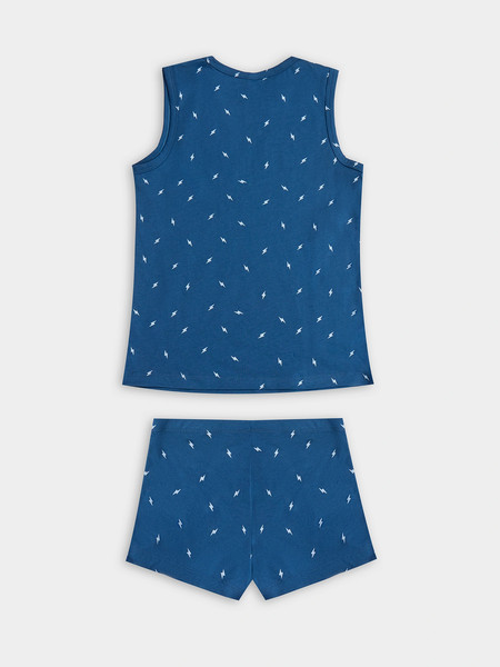 Изображение товара Комплект бельевой детский Mark Formelle 443002 (р.104-56-51, молнии на синем)