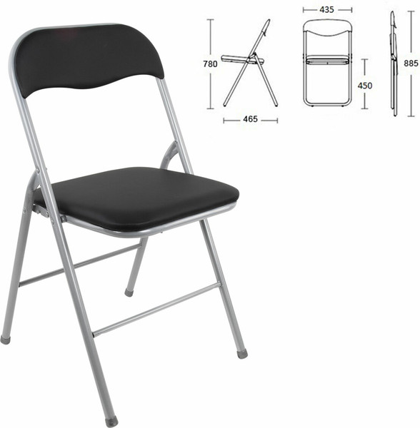 Изображение товара Стул складной Brabix CF-007 / 532891 (серебристый/черный)