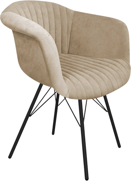 Изображение товара Стул Sheffilton SHT-ST31-C1/S37 (ванильный крем/черный муар)