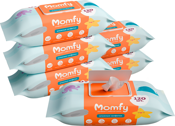 Изображение товара Влажные салфетки детские Momfy 720шт